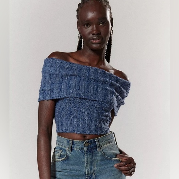 Urban Outfitters Silence + Noise Starlett Foldover Sweater Tank Top Size M NWT - Picture 1 of 16